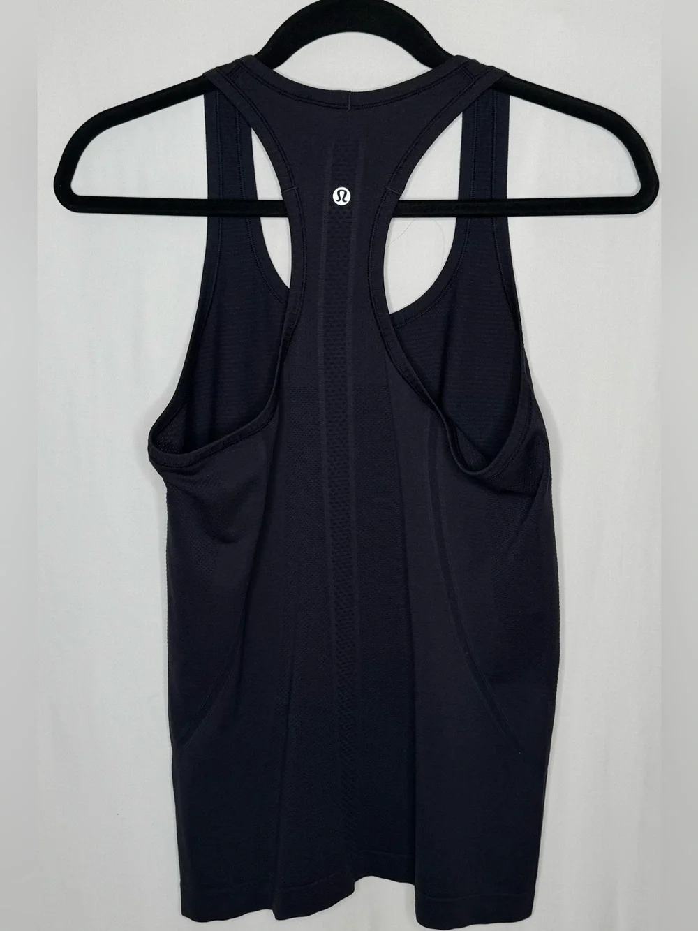 Lululemon Reveal Racerback Tank Midnight Navy Seamless Mesh Size 8